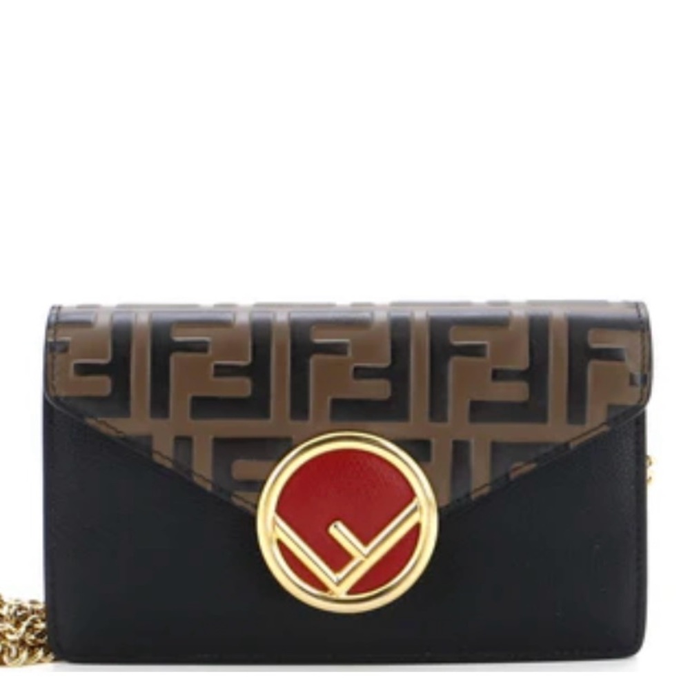Fendi Embossed Envelope Belt Bag